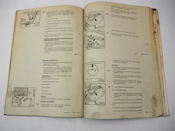 VW Golf 2 Cabriolet Scirocco Caddy ab 86 Instandhaltung DX EX JH JK KR PL RE 2H