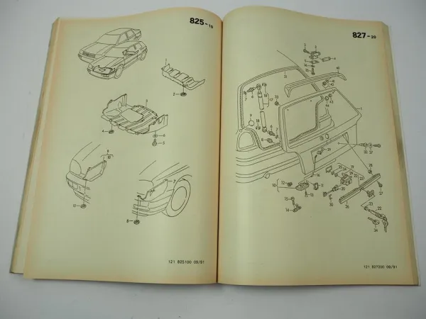VW Golf 3 ab 1992 Ersatzteilkatalog Bildkatalog Illustrated Catalogue 1994