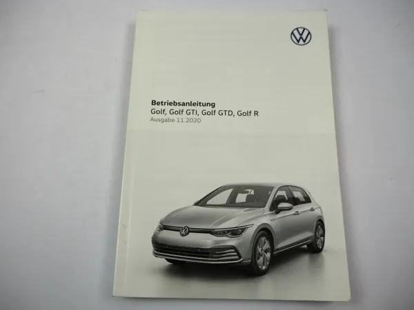 VW Golf 8 5H Betriebsanleitung Bedienungsanleitung Bordbuch Wartung 11/ 2020