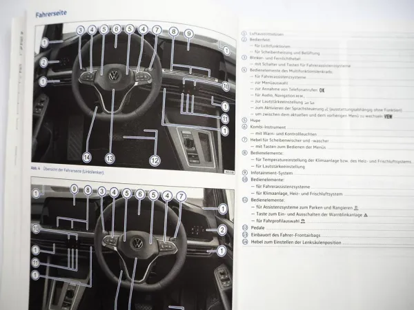 VW Golf 8 GTI GTD R 5H Betriebsanleitung Bedienungsanleitung 6/ 2022 Bordbuch