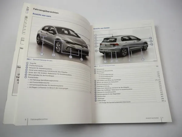 VW Golf 8 GTI GTD R 5H Betriebsanleitung Bedienungsanleitung Bordbuch 11/ 2021