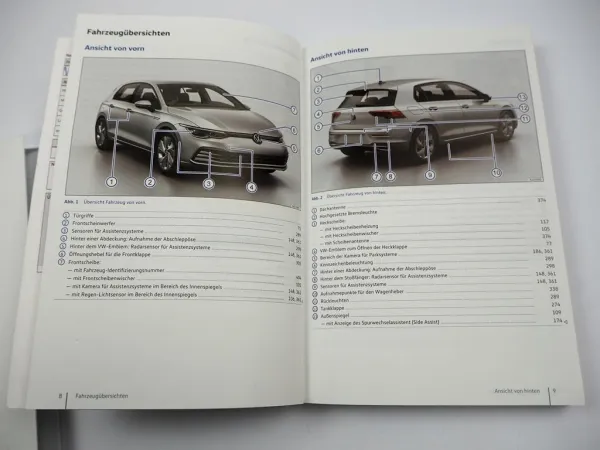 VW Golf 8 GTI GTD R 5H Betriebsanleitung Bedienungsanleitung Bordmappe 6/2023