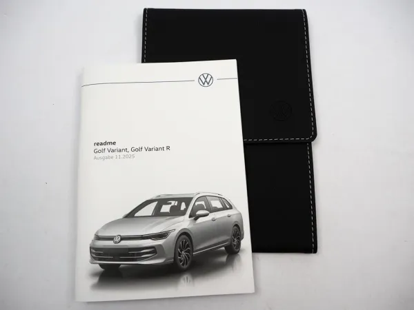 VW Golf 8 Variant / Variant R CD readme Betriebsanleitung Bordmappe 11/2025 Deutsch