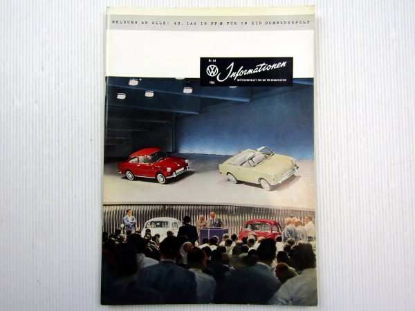 VW Informationen Nr. 64 / 1961 Werkszeitschrift Käfer Bus T1