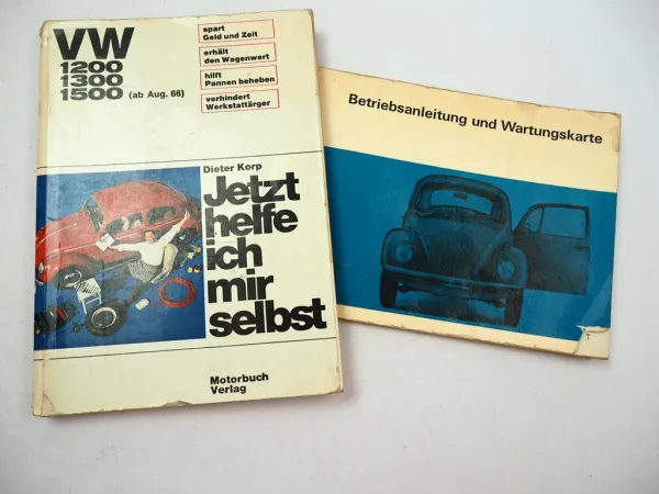 VW Käfer 1200 1300 1500 Jetzt helfe ich mir selbst ab 08/1966 & Betriebsanleitung