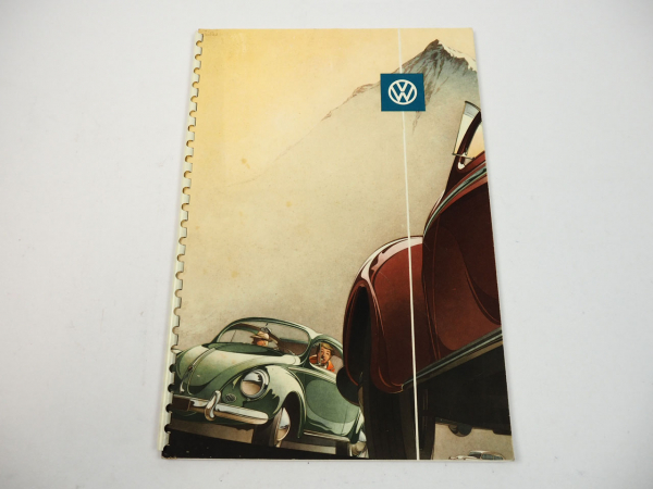 VW Käfer Ovali Prospekt Gestaltung Bernd Reuters ca. 1955