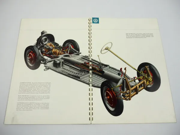 VW Käfer Ovali Prospekt Gestaltung Bernd Reuters ca. 1958