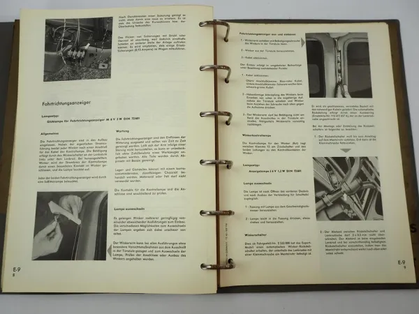 VW Käfer Typ 11 14 15 Karmann Ghia Werkstatthandbuch Reparaturleitfaden 1958/62
