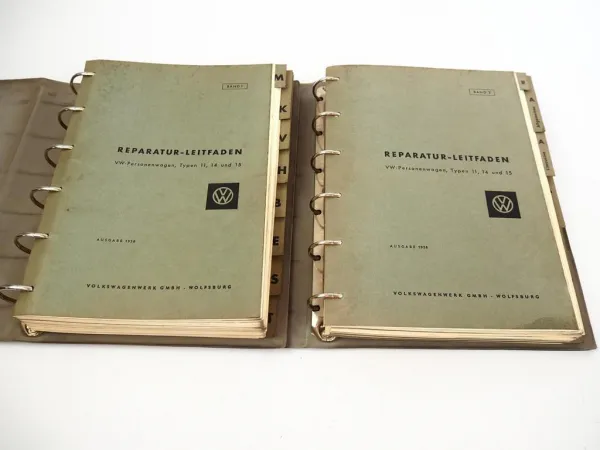 VW Käfer Typ 11 14 15 Karmann Ghia Werkstatthandbuch Reparaturleitfaden 1958/63