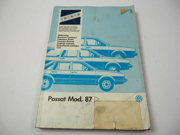 VW Passat B2 32B 1987 Ersatzteilkatalog Bildkatalog Illustrated Catalogue 1988