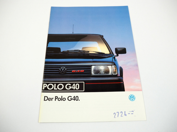 VW Polo 2 G40 Prospekt 1992