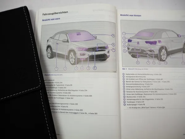VW T-Roc Cabriolet AC7 Betriebsanleitung Bedienungsanleitung 11/ 2020 Bordmappe