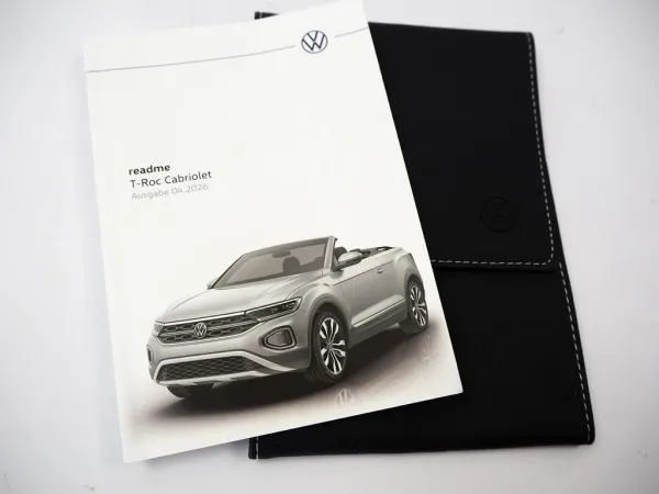 VW T-Roc Cabriolet readme Betriebsanleitung Bedienung 4/2026 Bordmappe