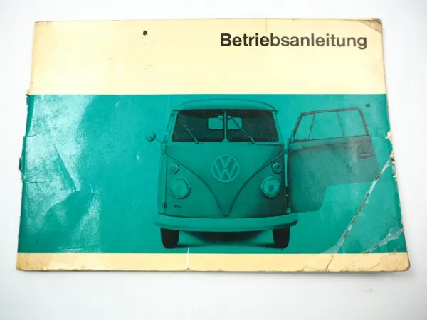 VW T1 Transporter Bulli Betriebsanleitung Bedienungsanleitung Wartung 8/1966