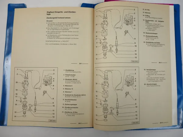 VW T4 Bus 2,0l 62 kW Digifant AAC ab 1/96 Reparaturleitfaden Werkstatthandbuch