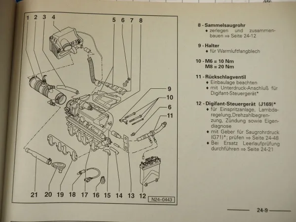 VW T4 Bus 2,0l 62 kW Digifant AAC ab 1/96 Reparaturleitfaden Werkstatthandbuch