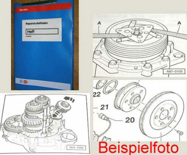 VW T4 Werkstatthandbuch 2,0l 62 kW Digifant bis 12/95