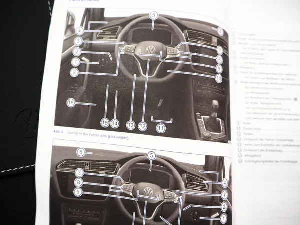 VW Tiguan / Tiguan R AD1 5N Betriebsanleitung 2022 Bedienungsanleitung Bordmappe
