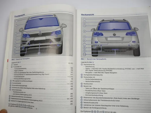 VW Touareg 2 Typ 7P Betriebsanleitung Bedienungsanleitung 5/ 2015 Bordbuch