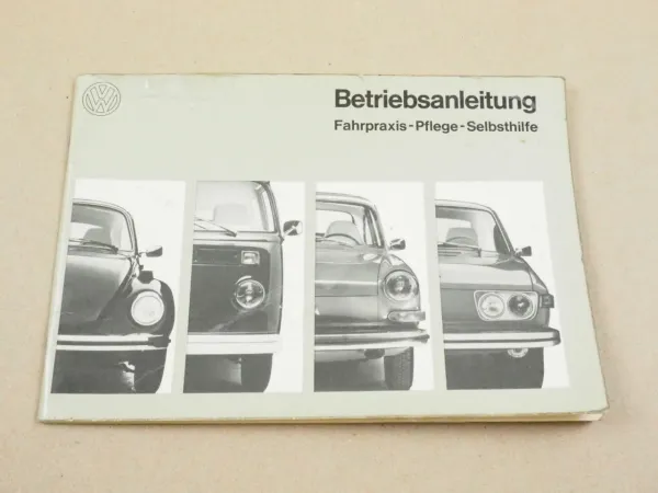 W T2 T2b Bulli Bus Betriebsanleitung 1972 Bedienung Pflege Selbsthilfe