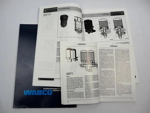 Wabco Druckluft Bremsanlagen für Nutzfahrzeuge Anhänger Beschreibung 1987/99