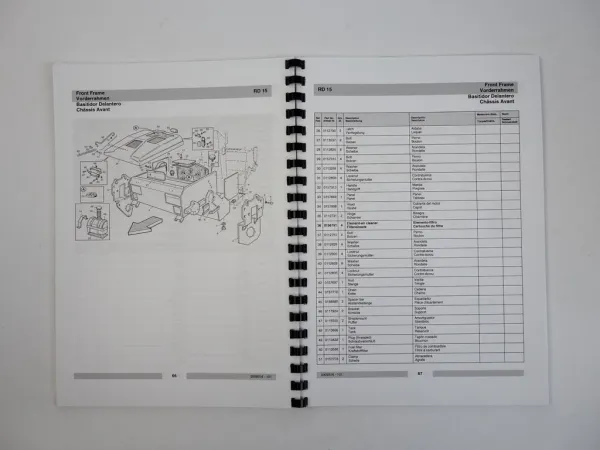 Wacker RD15 Walze Roller Ersatzteilliste Parts Book 2005