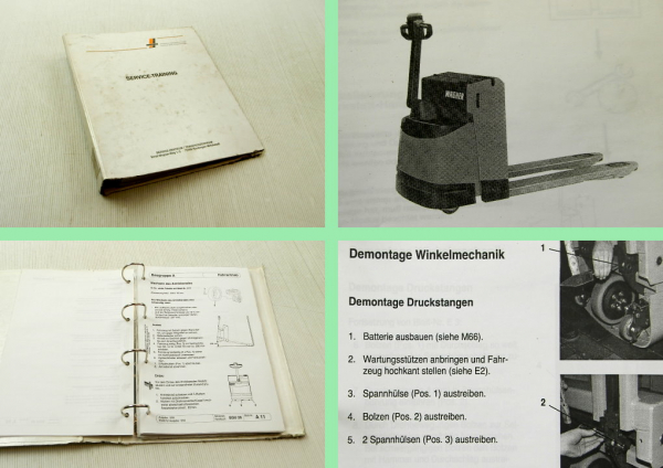 Wagner EGU20 Hubwagen Werkstatthandbuch Reparaturhandbuch 1994/95