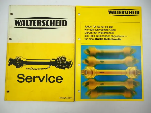 Walterscheid Gelenkwelle W WWE WWZ 50 100 200 210 - 250 320 Werkstatthandbuch
