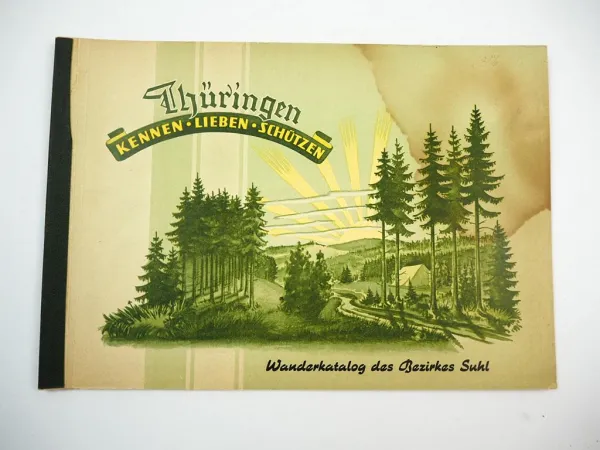 Wanderkatalog des Bezirkes Suhl 1950er Jahre DDR FDJ Pioniere Thüringen