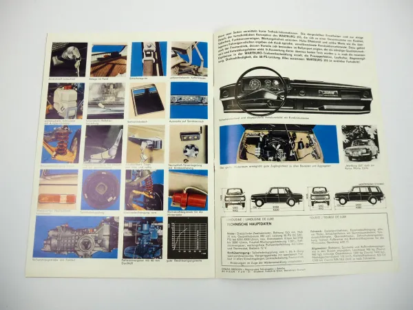 Wartburg 353 Limousine Tourist Prospekt IFA Eisenach DDR 1970