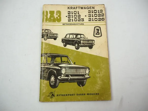 WAS Lada 2101 21012 2102 21022 21023 21026 PKW Betriebsanleitung UdSSR