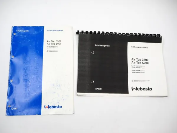 Webasto Air Top 3500 5000 Luftheizgerät Werkstatthandbuch Einbau 1997