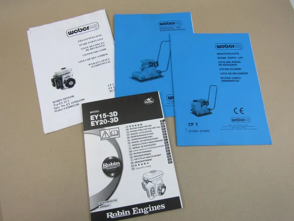 Weber CF-1 Verdichter Bedienungsanleitung und Ersatzteilliste ca 2005 + Motor EY