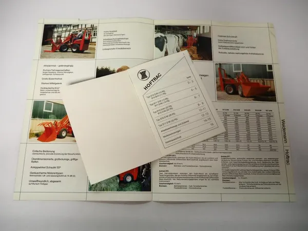 Weidemann 910 911 912 916 917 Hoftrac Prospekt & Preisliste 1990