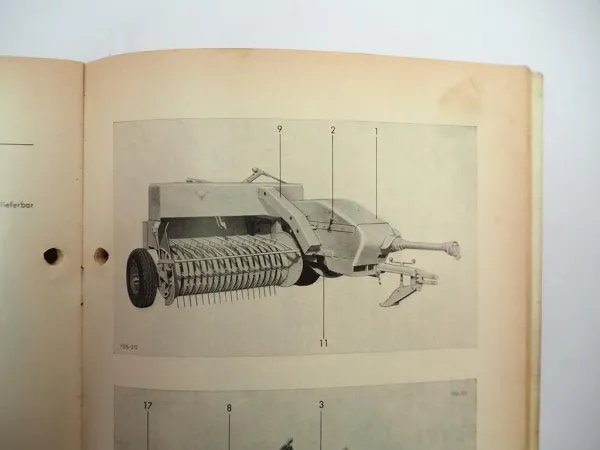 Welger AP51 AP51D Aufsammelpresse Ersatzteilliste Anbauanleitung Ballenwerfer