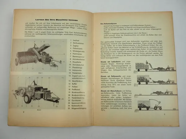Welger AP12K Aufsammelpresse Betriebsanleitung Bedienung Wartung 1968