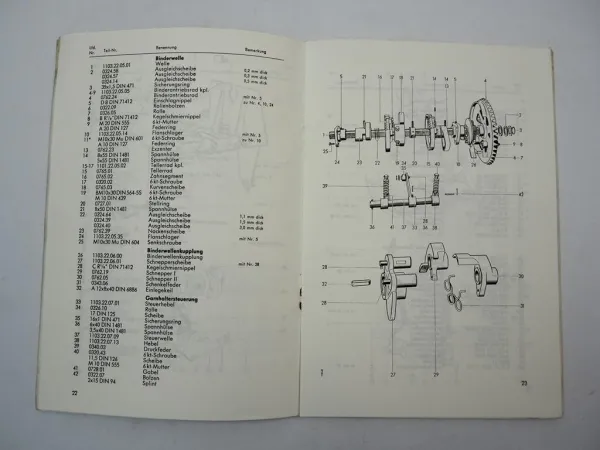 Welger AP12K Ballenpresse Ersatzteilliste Ersatzteilkatalog 1970
