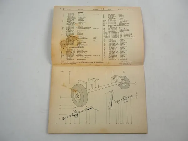 Welger AP41 Aufsammelpresse Ersatzteilliste 1970