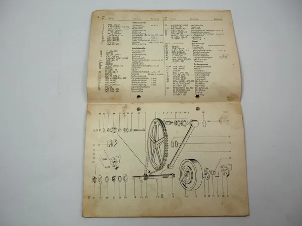 Welger AP41 Aufsammelpresse Ersatzteilliste Anbauanleitung Ballenwerfer 1970