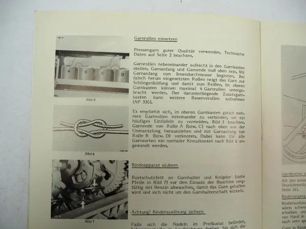 Welger AP430 AP530 Aufsammelpresse Betriebsanleitung Bedienungsanleitung 1986