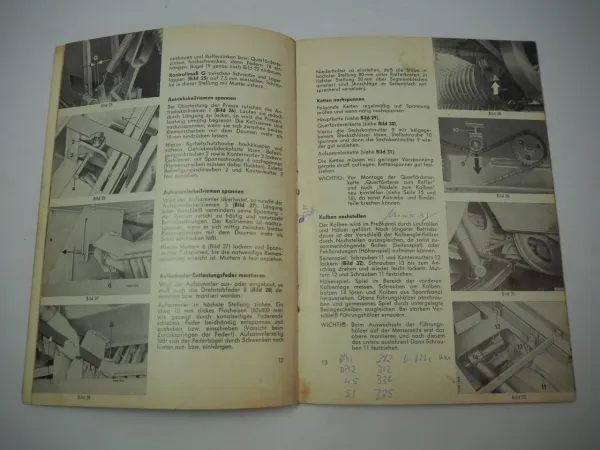 Welger AP45 AP45D Aufsammelpresse Bedienungsanleitung Betriebsanleitung 1974