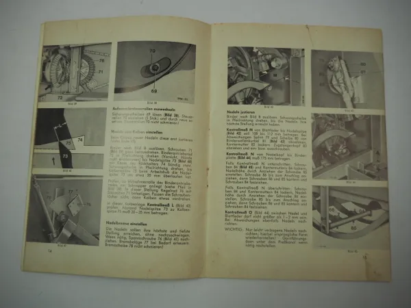 Welger AP45 D Aufsammelpresse Bedienungsanleitung Betriebsanleitung 1970