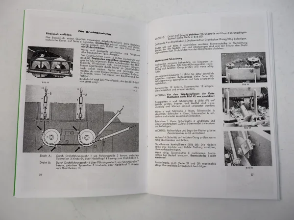 Welger AP51 AP51D Aufsammelpresse Betriebsanleitung Ersatzteilliste 1965