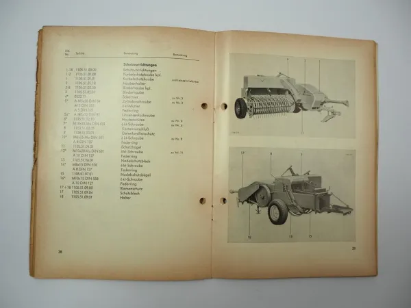 Welger AP51 AP51D Aufsammelpresse Ersatzteilliste Ersatzteilkatalog 1967