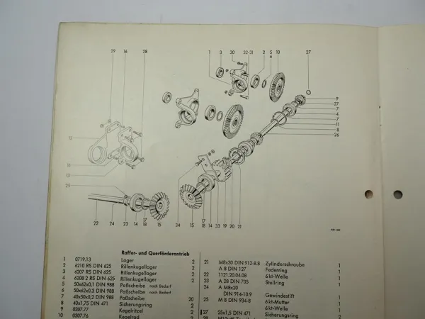 Welger AP52 AP52D Ballenpresse Ersatzteilliste Ersatzteilkatalog 1979