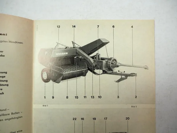 Welger AP71 AP71D Aufsammelpresse Betriebsanleitung Bedienungsanleitung 1969