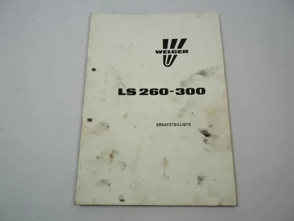 Welger LS 260 270 280 290 300 Dungstreuer Ersatzteilliste 1985