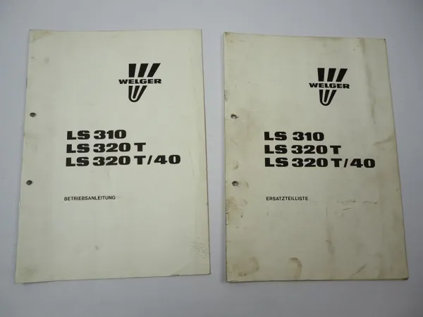 Welger LS 310 320T 320T/40 Dungstreuer Betriebsanleitung Ersatzteilliste 1988