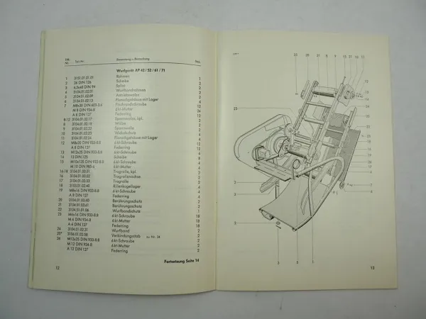 Welger P23 für AP 42 52 61 71 Ballenwerfer Betriebsanleitung Ersatzteilliste 1979