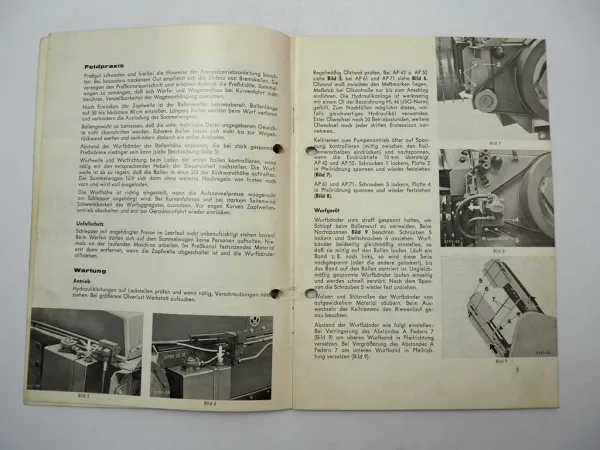 Welger P23 für AP 42 52 61 71 Ballenwerfer Betriebsanleitung Ersatzteilliste 79